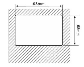 C series tray opening size