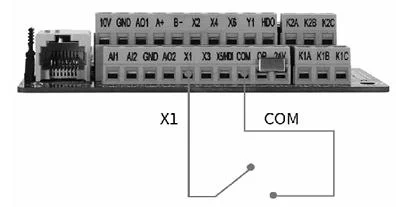 SKF8000 Series Vector Inverter External On-off Signal Wiring Diagram - SKF8000 Series Vector 45~720KW Inverter External On-off Signal Wiring Diagram